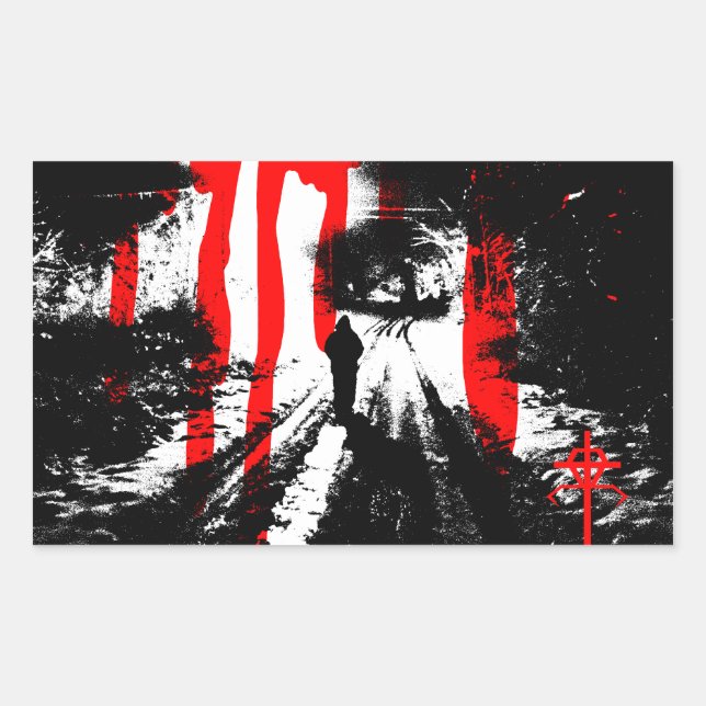 Adesivo Retangular O Dentro da Besta (Frente)