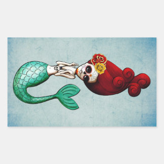 Adesivo Retangular O Dia da Bela Sereia Morta