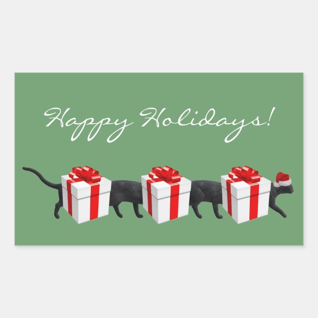 Adesivo Retangular O Gato Mais Longo do Mundo (Frente)