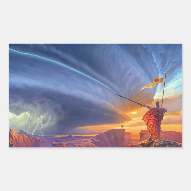 Adesivo Retangular O jeito da imagem do Cobrir rei (Frente)