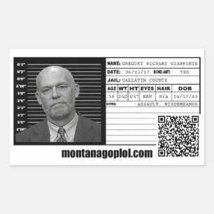 Adesivo Retangular O Mugshot