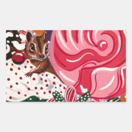 Adesivo Retangular "O Mundo da Mineração de Elizabeth"