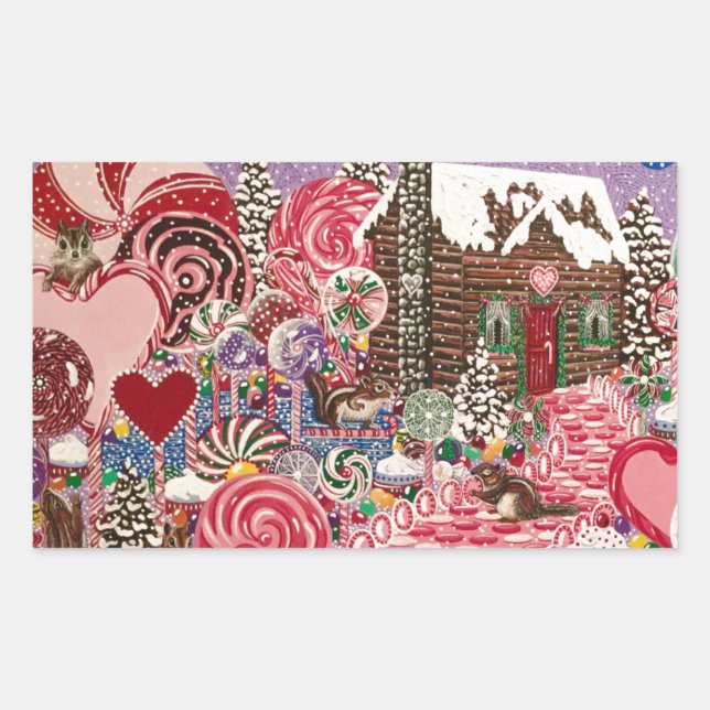 Adesivo Retangular O Mundo das Minerações de Elizabeth (Frente)