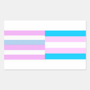Adesivo Retangular O orgulho de Intersex/transporte embandeira a