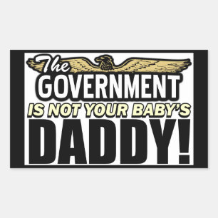 Adesivo Retangular O pai do não seu bebê!