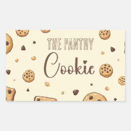 Adesivo Retangular O Pantry Cookie