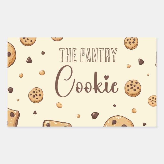 Adesivo Retangular O Pantry Cookie (Frente)