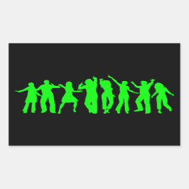 Adesivo Retangular O Partido Verde