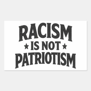 Adesivo Retangular O Racismo Não É Patriotismo Justiça Social Humanid
