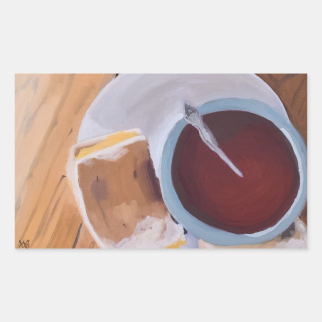 Adesivo Retangular O sabor do calor (Frente)