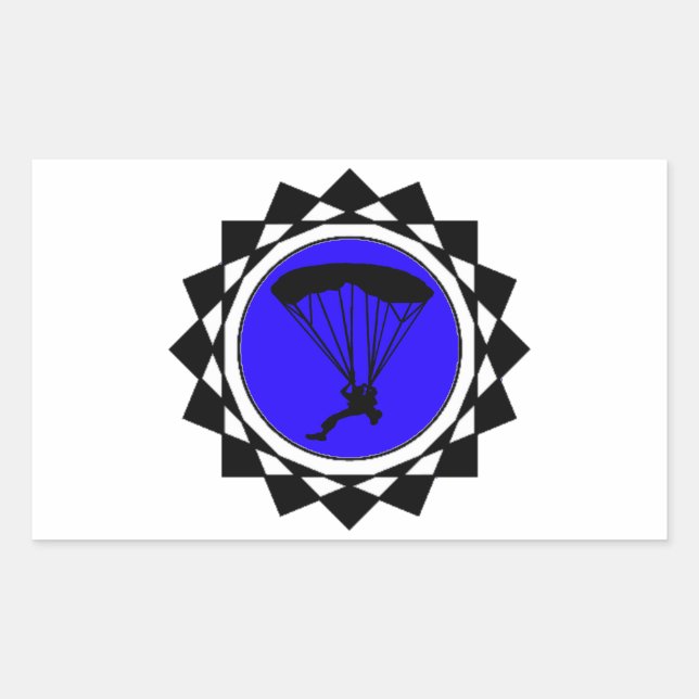 ADESIVO RETANGULAR O SKYDIVER BLUEZZZZZZZZZZ (Frente)