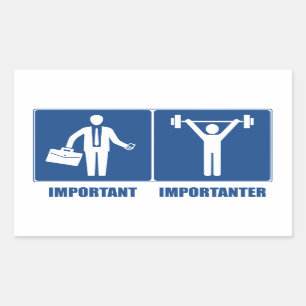 Adesivo Retangular O Trabalho É Importante Para Levantar Peso