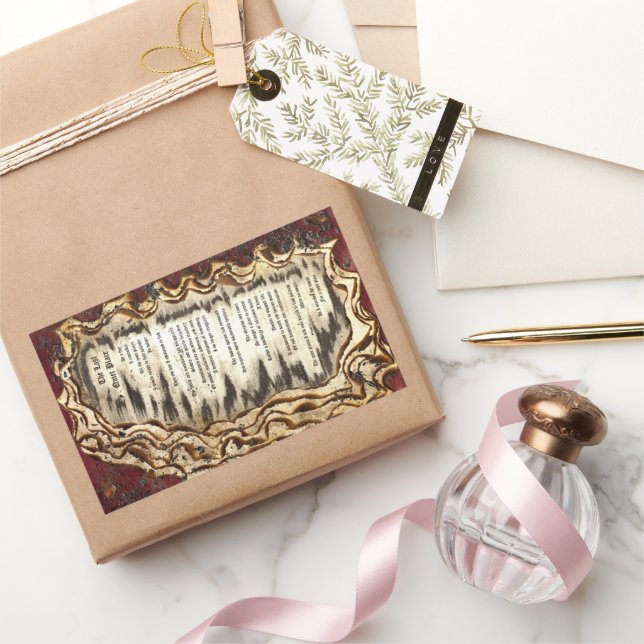 Adesivo Retangular O último lugar silencioso (Presentear)