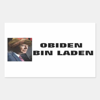 ADESIVO RETANGULAR OBIDEN BIN LADEN STICKER