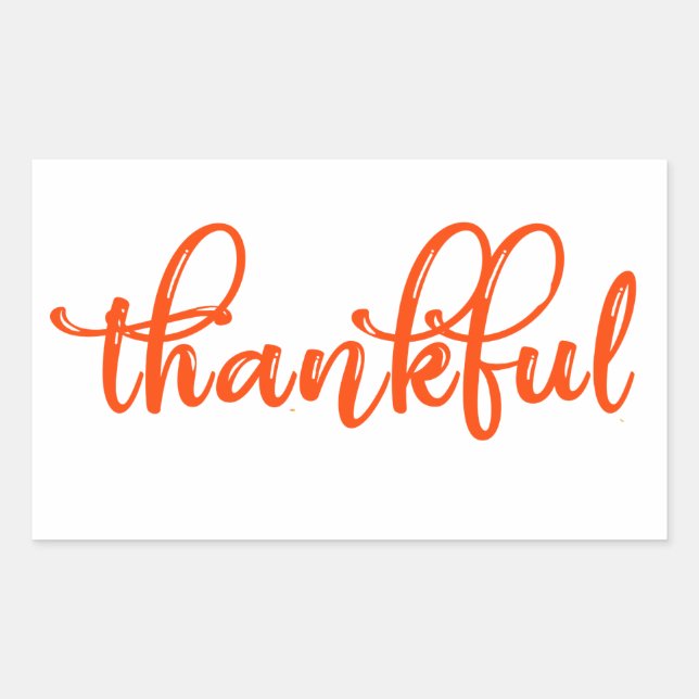 Adesivo Retangular Obrigado (Frente)