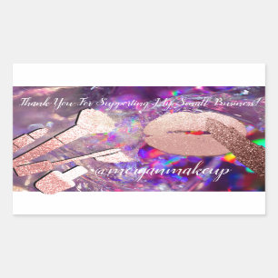 Adesivo Retangular Obrigado A Você Oferecer Suporte Para O Programa D