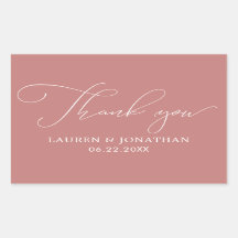 Obrigado, Favor De Casamento, Rosa, Branco