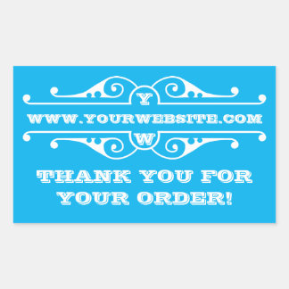 Adesivo Retangular Obrigado pelo seu pedido