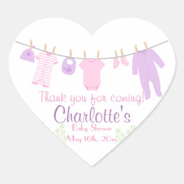 Adesivo Retangular Obrigado Por Vir! Chá de fraldas de Linha de Fecha