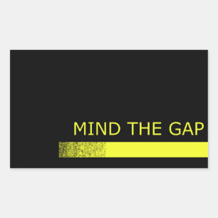 Adesivo Retangular Ocupe-se de Gap