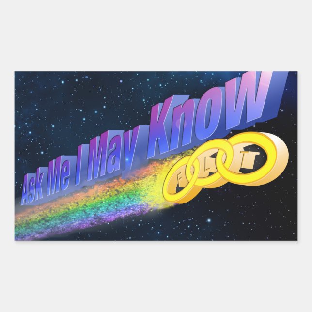 Adesivo Retangular Odd Fellows "Pergunte-me se posso saber" Sticker (Frente)