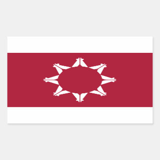 Adesivo Retangular Oglala Lakota Sioux Flag