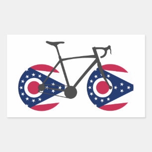 Adesivo Retangular Ohio Flag Cycling