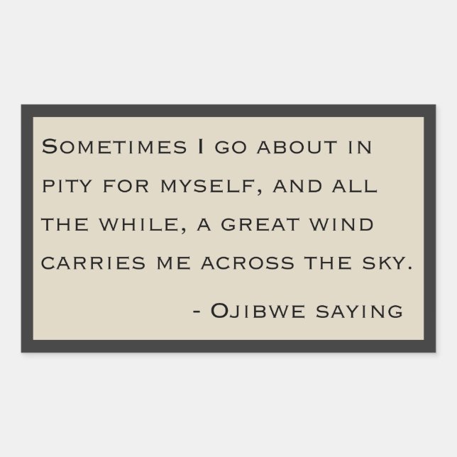 Adesivo Retangular Ojibwe dizendo - Os Sopranos (Frente)