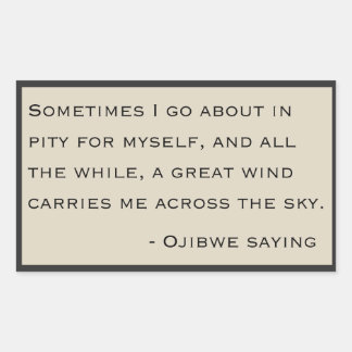 Adesivo Retangular Ojibwe Say