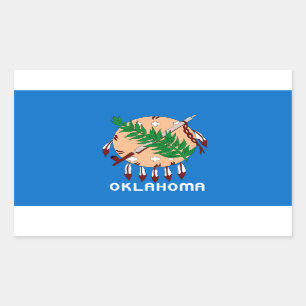 Adesivo Retangular Oklahoma Flag