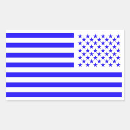 Adesivo Retangular Old Glory Azul