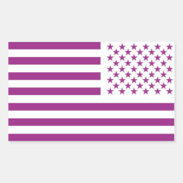 Adesivo Retangular Old Glory Roxa