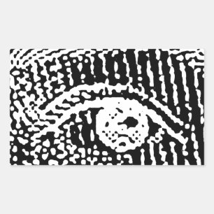 Adesivo Retangular Olhos da Rainha Elizabeth