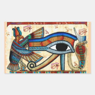 Adesivo Retangular OLHOS DO HORUS Ancient Egypt Stickers