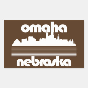 Adesivo Retangular Omaha Nebraska