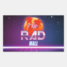 Adesivo Retangular Onda da alameda do Rad "etiquetas de 2" de 4.5in x