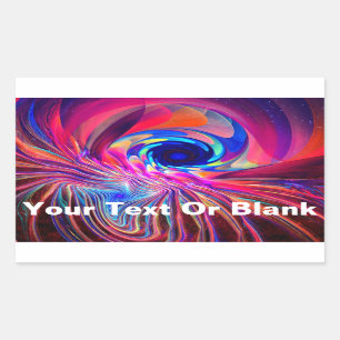 Adesivo Retangular Onda de Torsão