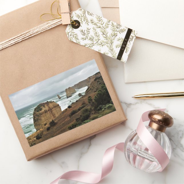 Adesivo Retangular Ondas contra o tempo - Excelente Ocean Road (Presentear)