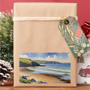 Adesivo Retangular "Onde Céu Encontra Areia Silenciosa" - Evasão Devo