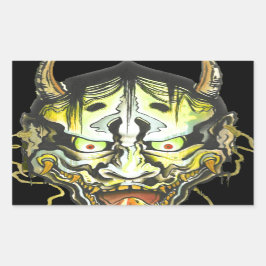 Adesivo Retangular Oni Devil Design
