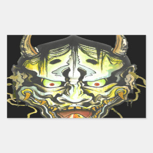 Adesivo Retangular Oni Devil Design