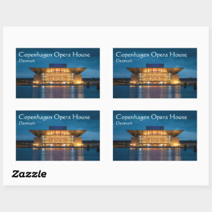 Adesivo Retangular Opera House de Copenhaga