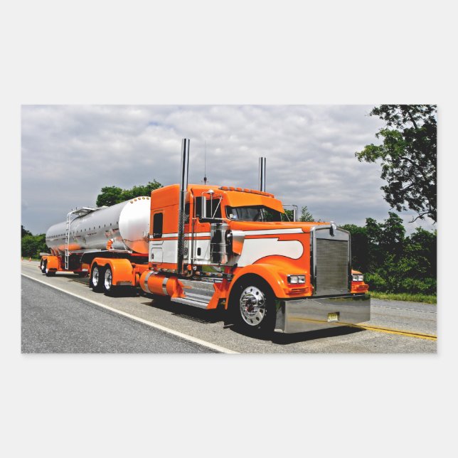 Adesivo Retangular Orange Ya Jealous Stickers (Frente)