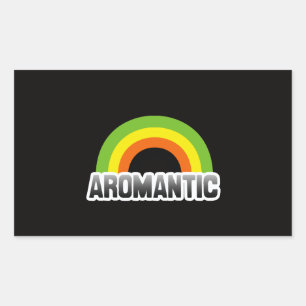 Adesivo Retangular Orgulho Aromântico