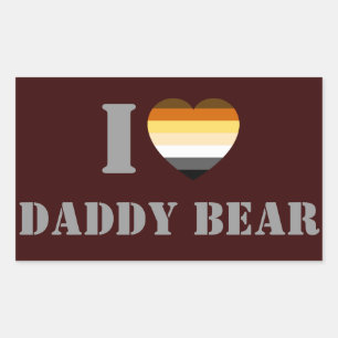 ADESIVO RETANGULAR ORGULHO DE URSO EU AMO PAPAI URSO