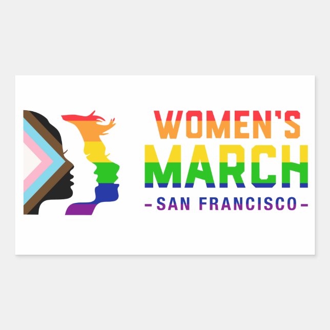 Adesivo Retangular Orgulho do SF Marcha das Mulheres (Frente)
