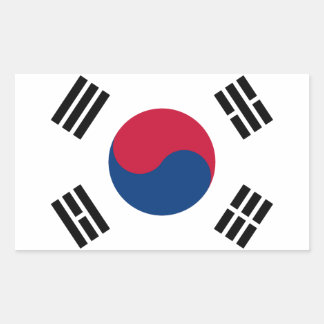 Adesivo Retangular Orgulho dos Coreanos Seoul S.K.