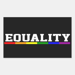 Adesivo Retangular Orgulho Gay Igualdade