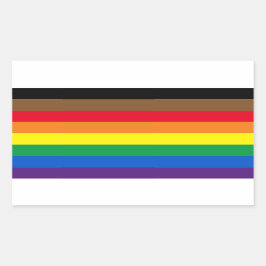 Adesivo Retangular Orgulho lgbt lgbtq diversidade inclusive bandeira 