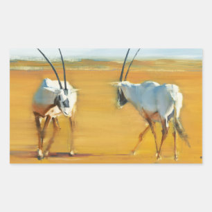 Adesivo Retangular Oryx árabe de circundamento 2010